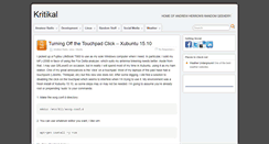 Desktop Screenshot of kritikal.com